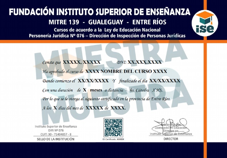 certificado curso