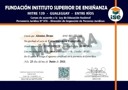 certificado curso